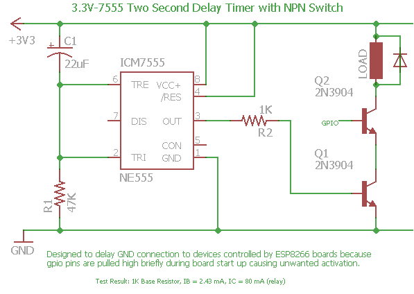GPIO Delay Circuit